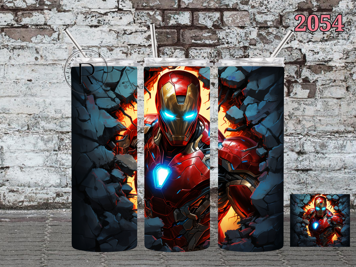 Iron Man Glowing Chest Tumbler