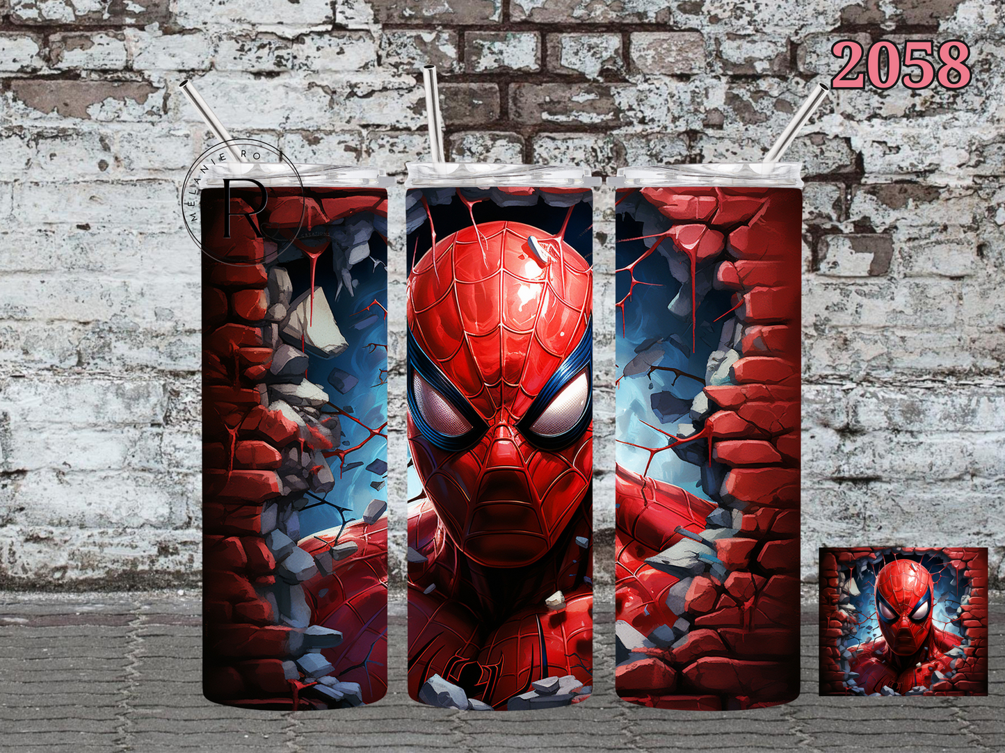 SpiderMan Closeup Tumbler