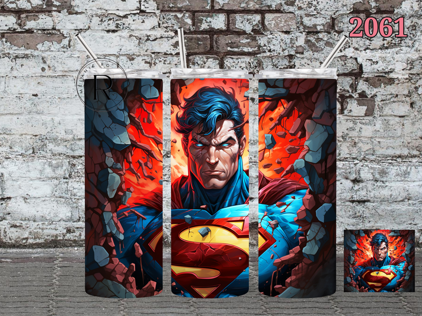 SuperMan Closeup Tumbler