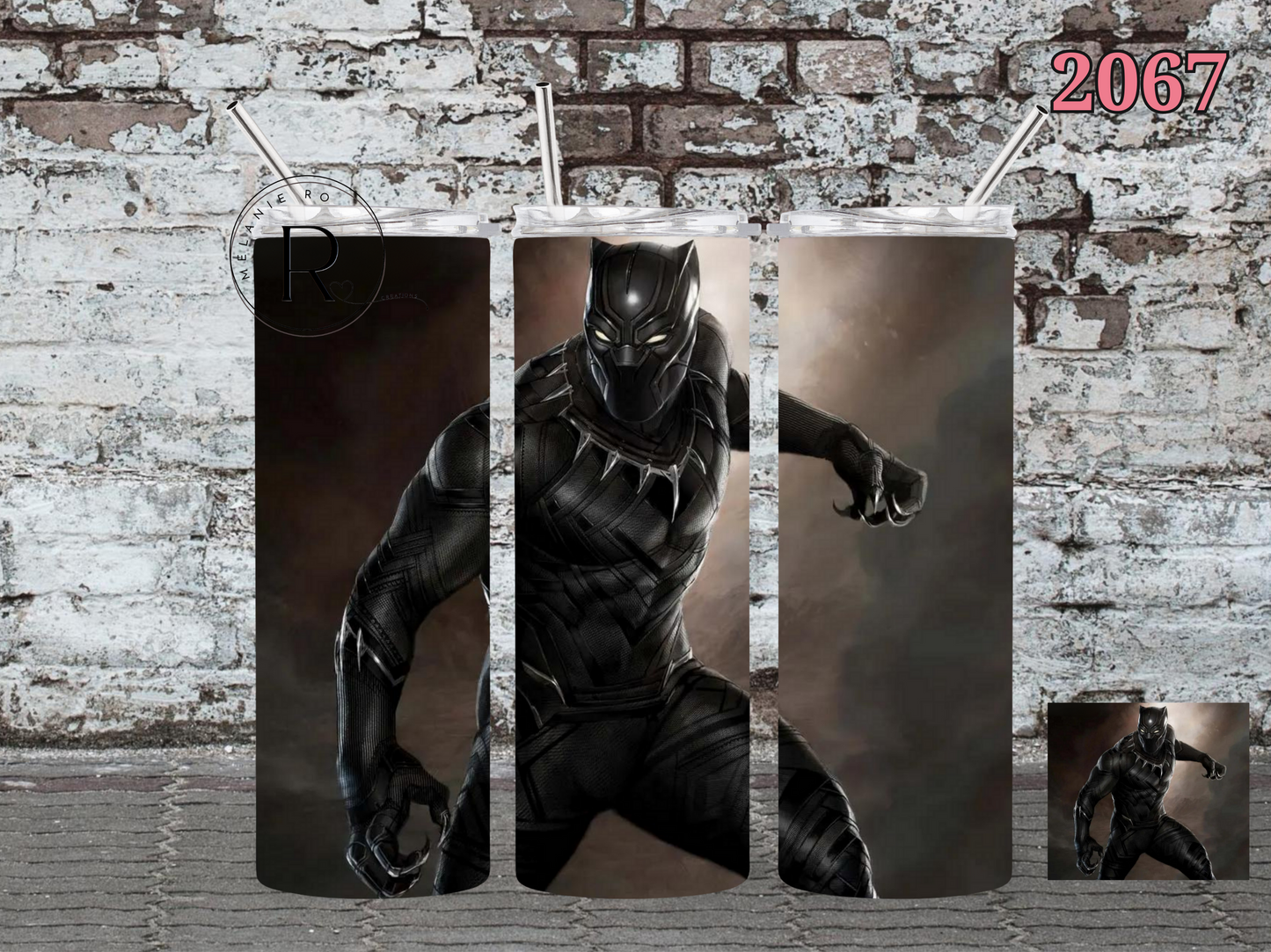 Black Panther Cloudy Tumbler