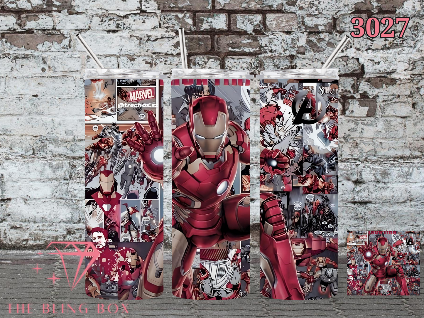 Comic Book Iron Tumbler