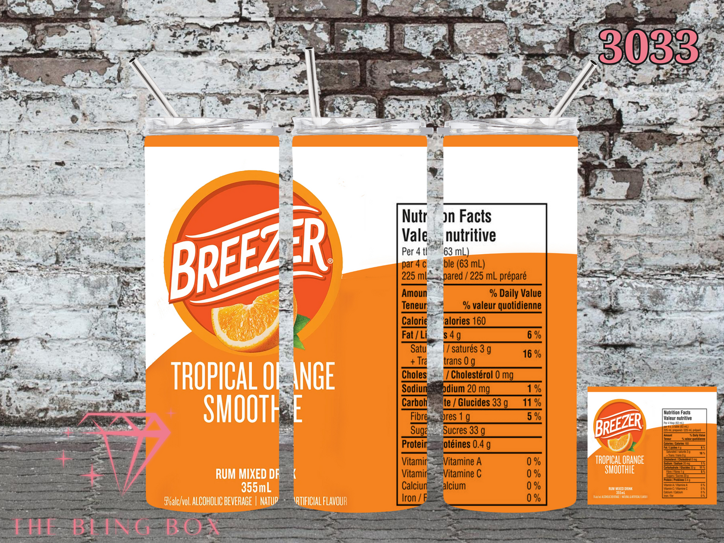 Orange Breezer Tumbler