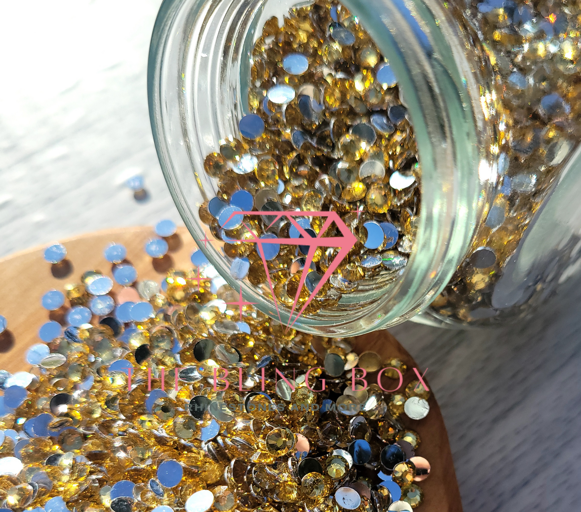 Silver Back Resin Rhinestones